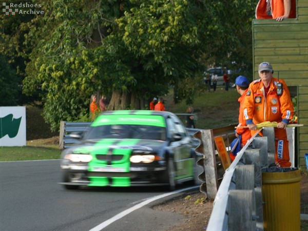 Reid flashes past a marshal