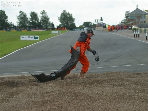 Marshal collects a souvenier